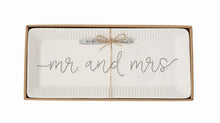 Load image into Gallery viewer, MUD PIE MR &amp; MRS HOSTESS TRAY SET