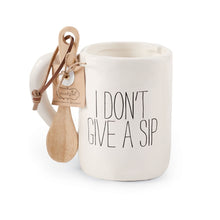 Load image into Gallery viewer, Mud Pie Coffee Sentiment Mug &amp; Spoon Set