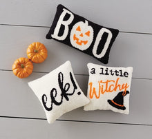 Load image into Gallery viewer, MUD PIE HALLOWEEN MINI HOOKED PILLOWS