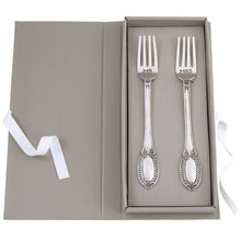 Load image into Gallery viewer, MUD PIE MR. AND MRS. WEDDING FORK SET