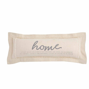 Mud Pie Home Definition Cream Pillow