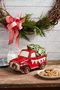 Mud Pie Christmas Truck Cookie Jar