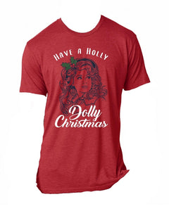 Jane Marie Have A Holly Dolly Christmas Vintage Crew Neck T-shirt