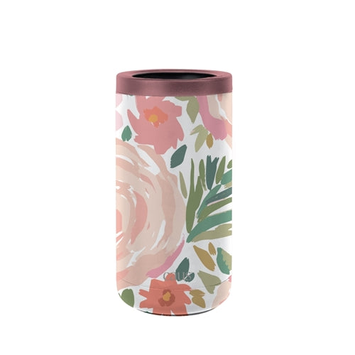 Caus Coming Up Roses Stainless Skinny Can Cooler
