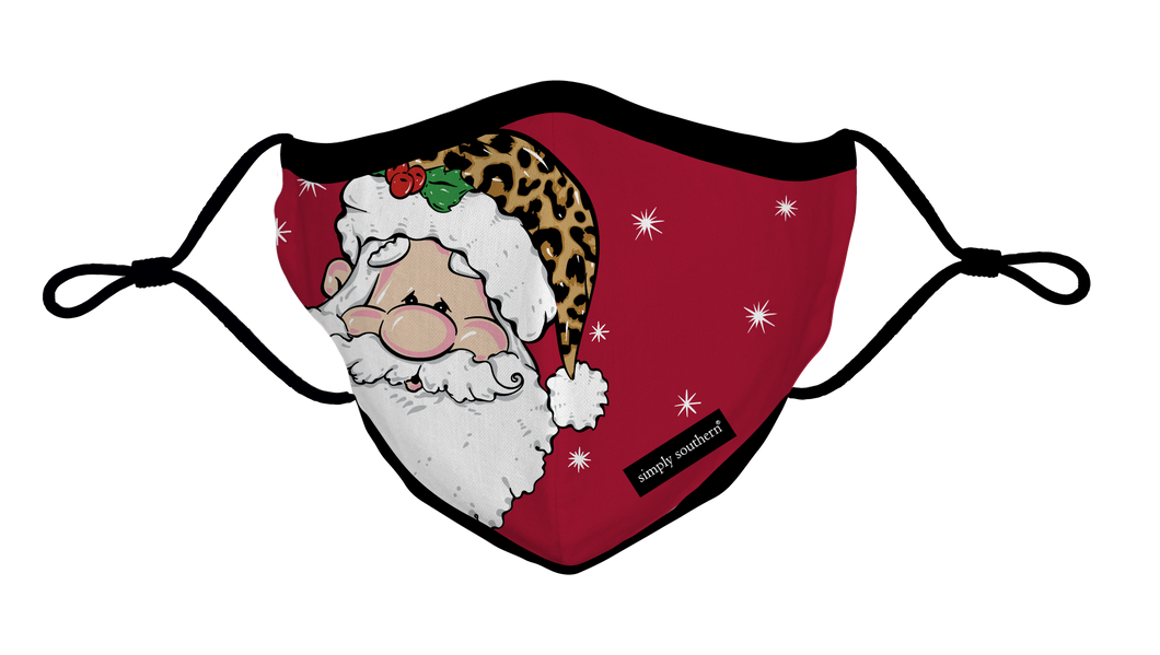 Simply Southern Collection Youth Holiday Santa Face Covering