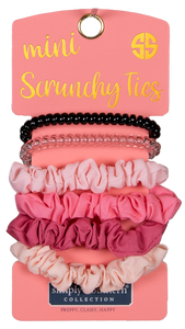 Simply Southern Pink Mini Scrunchy Ties