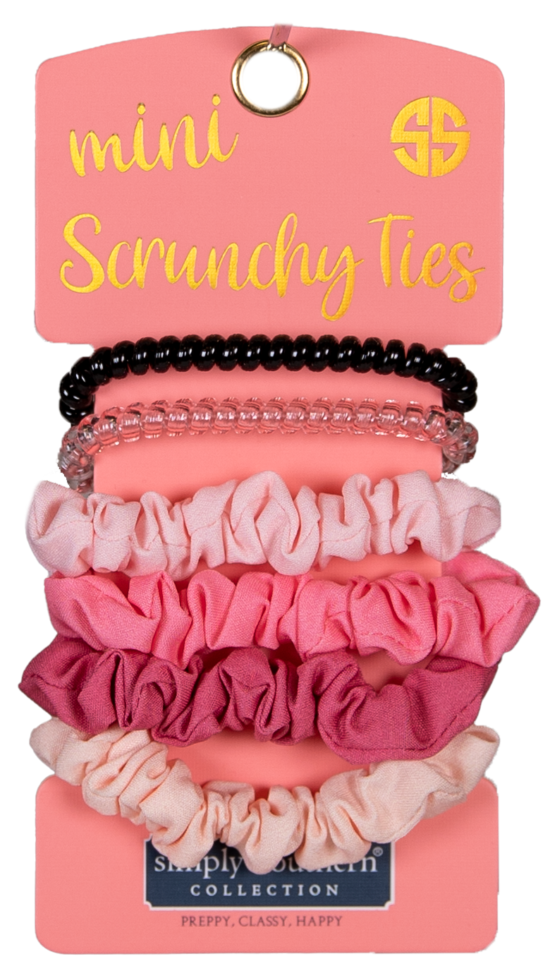 Simply Southern Pink Mini Scrunchy Ties