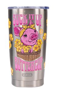 SIMPLY SOUTHERN COLLECTION BUTTERCUP PIG TUMBLER