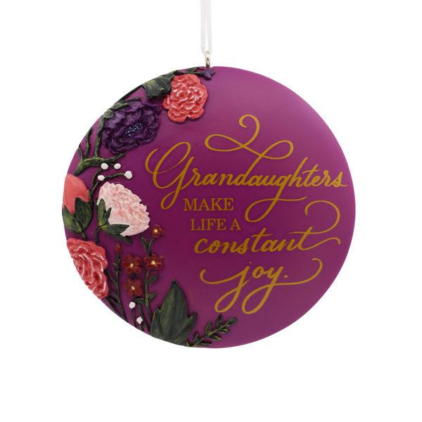 Hallmark Granddaughter Disk Ornament