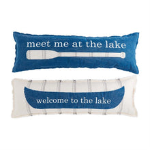 Load image into Gallery viewer, Mud Pie Long Lake Applique Pillows