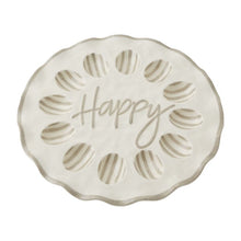 Load image into Gallery viewer, Mud Pie Happy Ruffle Egg Tray