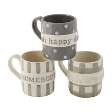 Load image into Gallery viewer, Mud Pie Happy Plaque Mugs
