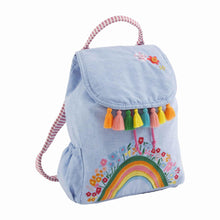 Load image into Gallery viewer, MUD PIE RAINBOW DRAWSTRING BACKPACK