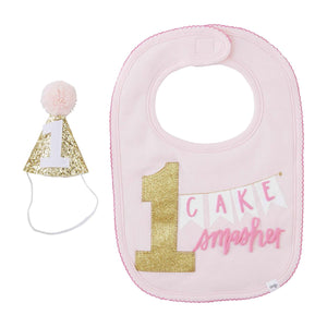 MUD PIE BANNER GIRL CAKE SMASHING SET