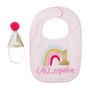 MUD PIE RAINBOW GIRL CAKE SMASHING SET