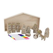 Load image into Gallery viewer, MUD PIE COLOR YOURSELF NATIVITY SET