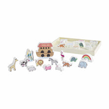 Load image into Gallery viewer, MUD PIE NOAH&#39;S ARK WOOD TOY SET