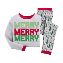 Load image into Gallery viewer, MUD PIE MERRY MERRY MERRY YOUTH FAMILY PJ SET
