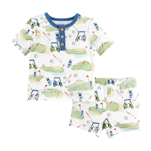 MUD PIE BABY GOLF PAJAMA SET