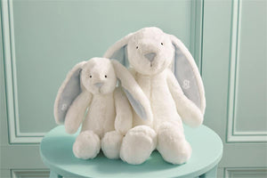 MUD PIE LARGE PLUSH BLUE BUNNY