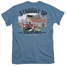 Load image into Gallery viewer, Straight Up Southern Patriotic Barn Short Sleeve T-shirt