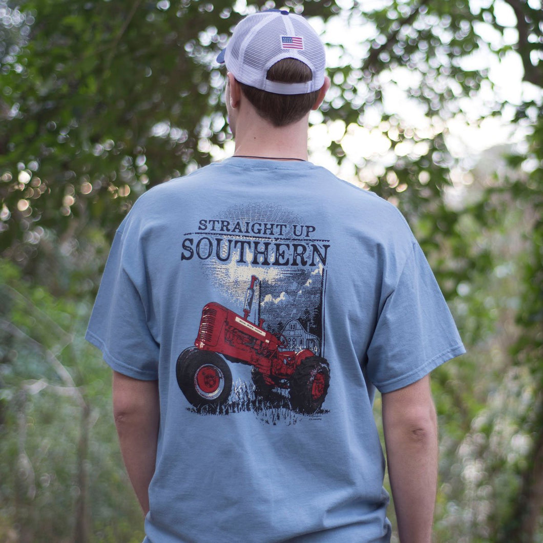 STRAIGHT UP SOUTHERN SUNSHINE TRACTOR SHORT SLEEVE T-SHIRT