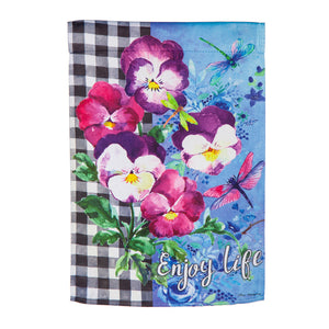 EVERGREEN ENJOY LIFE GARDEN SUEDE FLAG