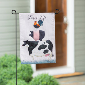 EVERGREEN FARM LIFE GARDEN STRIE FLAG