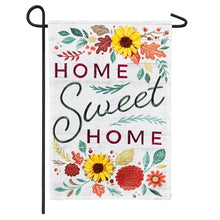 Load image into Gallery viewer, Evergreen Home Sweet Home Linen Garden Flag