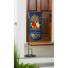 Load image into Gallery viewer, EVERGREEN PINEAPPLE WELCOME Everlasting Impressions Textile Décor