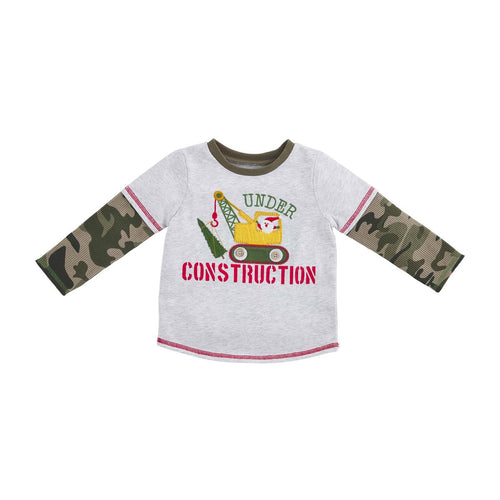 MUD PIE TODDLER UNDER CONSTRUCTION TEES