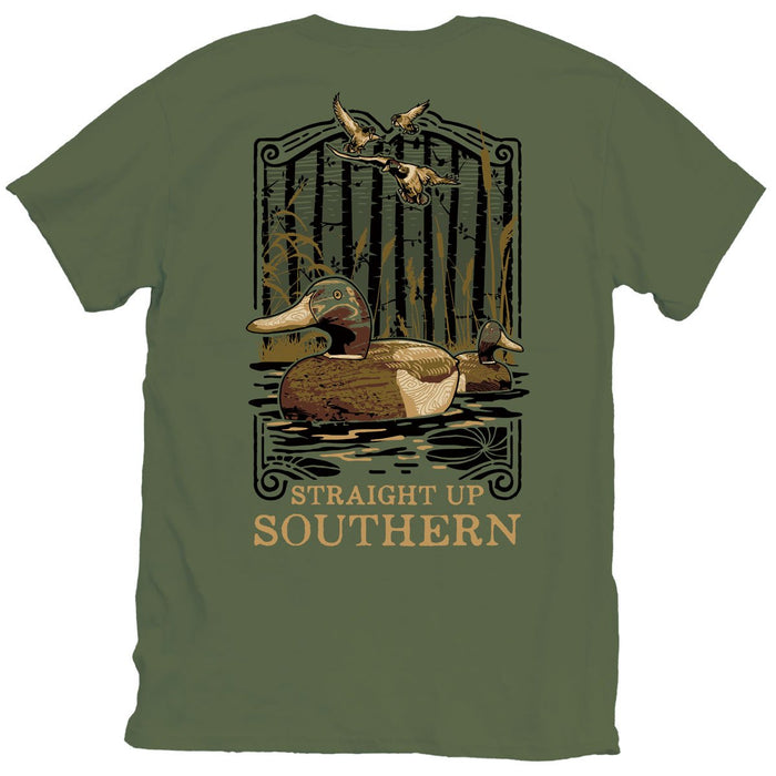 STRAIGHT UP SOUTHERN DUCK DECOY SHORT SLEEVE T-SHIRT