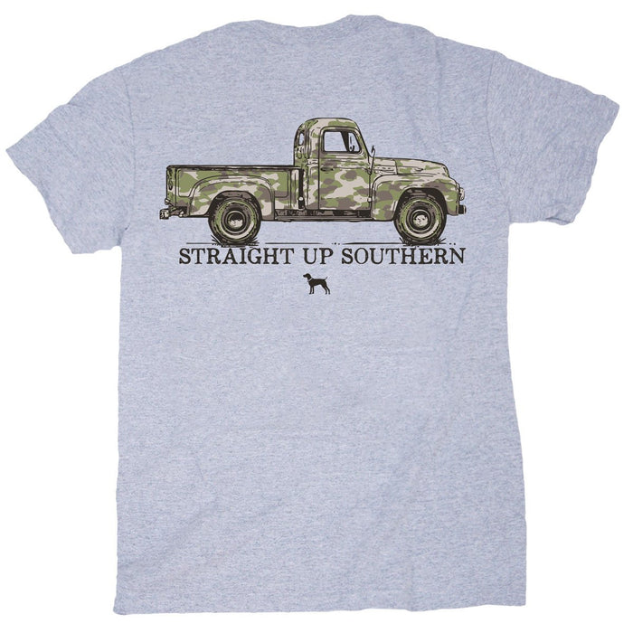Straight Up Southern Camo Truck Youth Short Sleeve T-shirt