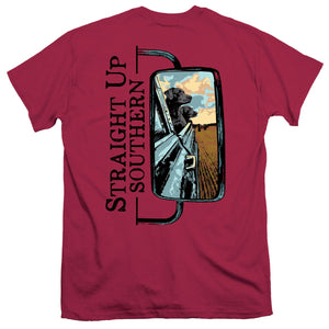 STRAIGHT UP SOUTHERN MIRROR DOGS SHORT SLEEVE T-SHIRT