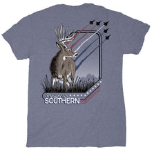 Load image into Gallery viewer, STRAIGHT UP SOUTHERN PATRIOTIC DEER SHORT SLEEVE T-SHIRT