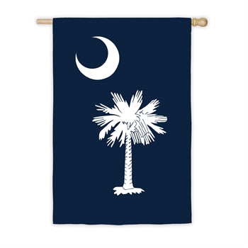 Evergreen South Carolina House Applique Flag