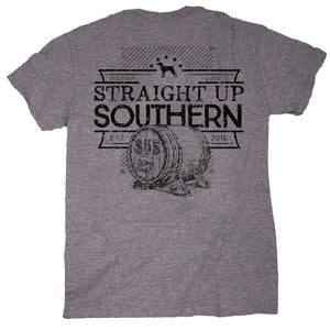 Straight Up Southern Moonshine Barrel T-shirt