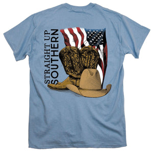 Straight Up Southern Cowboy Boots T-shirt