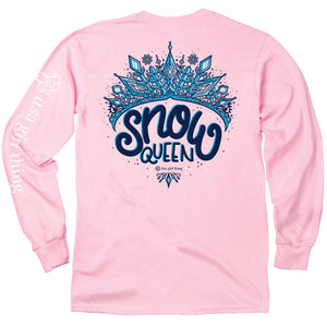 Pink Queen Long T Shirts For Women Round Neck Long Sleeve Blouses