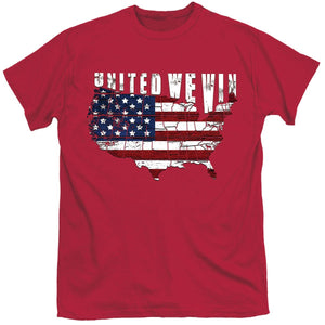 Straight Up Southern United We Win T-shirt - Red