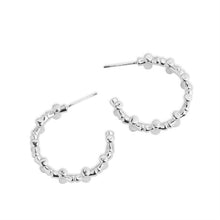 Load image into Gallery viewer, COCO &amp; CARMEN CROSS HOOP - SILVER
