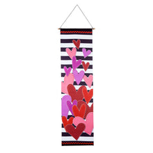 Load image into Gallery viewer, EVERGREEN VALENTINES HEARTS AND STRIPES DOOR BANNER KIT