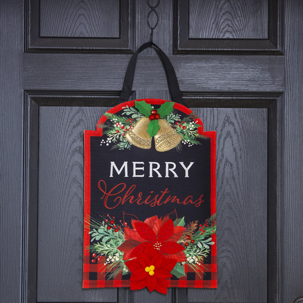 EVERGREEN CHRISTMAS JOY DOOR DÉCOR