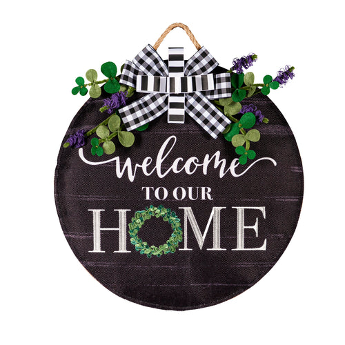 EVERGREEN EUCALYPTUS WELCOME DOOR DÉCOR