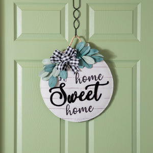 EVERGREEN HOME SWEET HOME EUCALYPTUS DOOR DÉCOR