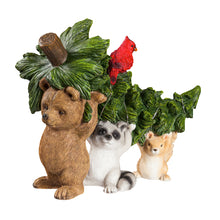 Load image into Gallery viewer, EVERGREEN 12&quot; SOLAR WOODLAND FRIENDS GARDEN STATUARY