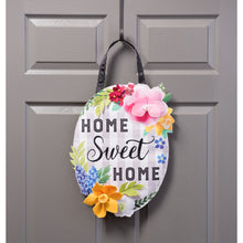 Load image into Gallery viewer, Evergreen Home Sweet Home Plaid Door Décor