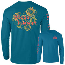 Load image into Gallery viewer, Southernology Sunflower Bless Your Heart Long Sleeve T-shirt