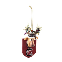 Load image into Gallery viewer, Evergreen University of South Carolina Reindeer Resin Ornament