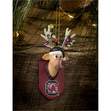Load image into Gallery viewer, Evergreen University of South Carolina Reindeer Resin Ornament